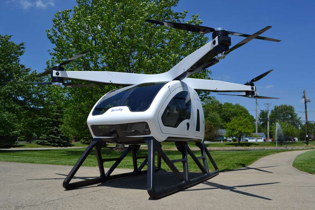 Un drone taxi Un drone taxi